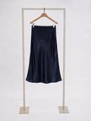 Herzen Rock Silk Skirt in Night Blue image