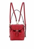 Abro Daily Leather BackPack in Ruby