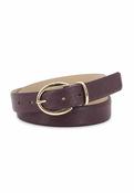 Abro Dalia Leather Belt in Burgundy image