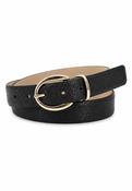 Abro Dalia Leather Belt in Dark Brown image