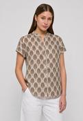 Dea Kudibal VidaDEA Blouse with wing sleeve in Conifer Taupe image