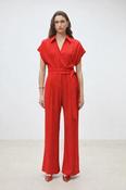 Suncoo Tessa Jumpsuit in Red