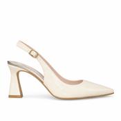 Lodi Risedis Sling-Back High Heels in Cream