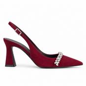 Lodi Nika Sling-Back High Heels in Burgundy