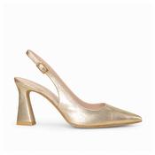 Lodi Risedis Sling-Back High Heels in Gold image