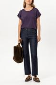 Luisa Cerano Short-sleeved blouse in Plum image