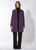 Cinzia Rocca Wool Blend Short Coat in Purple