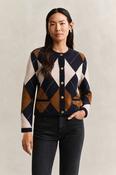 Gant Argyle C-Neck Cardigan