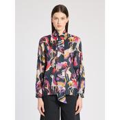 Marella Nastro Silk Blouse in Navy Horse Print image