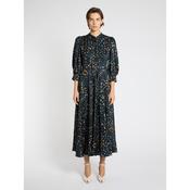 Marella Fulcro Long Shirt Dress in Navy Pebble Print image