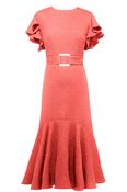 Edeline Lee Dada Dress in Coral
