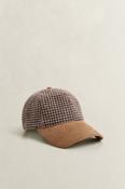 Gant Check Wool Cap in Faded Taupe image