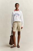 Gant Graphic Print Crew-Neck Sweater in White