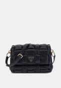 Guess Marion Woven Bag in Black image
