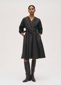 Rosso35 Black Belted Dress