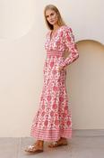 Aspiga Bille Dress Dress in Red/Ecru image