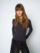 Mos Mosh Aliz Caliz Plain Knit in Navy