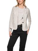 MarcCain  Printed Blazer in Scuba Jersey in Beige