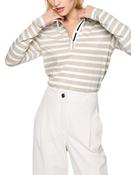 MarcCain Polo Shirt with Lurex Glow in Champaign image