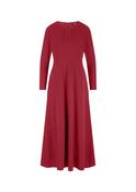 Riani V-Neck Midi Dress in Ruby