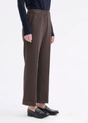 Rosso35 Straight-leg trousers with a turned-up hem and an elasticated waistband image