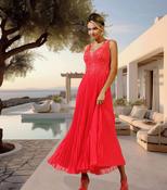 SALE Linea Raffaelli Dress in Coral Lace WAS €645 NOW €299 image