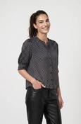 Monari Blouse with Polka Dot Pattern in Black/White image