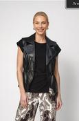 Monari Leather-Look Vest in Black image