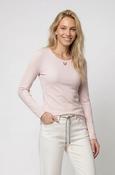 Monari Long-Sleeved Shirt with Jewellery Detail in Rosewater
