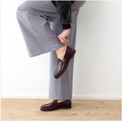 Paul Green Suede Loafers 1228 in Bordo image