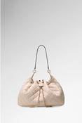 Guess Juliet quilted hobo bag in Cream image