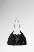 Guess Juliet quilted hobo bag in Black image