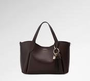 Guess Melody Satchel Bag in Brown image