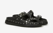 Ash Ugo Studded Slider in Black image