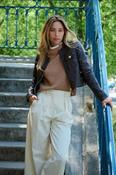 Oakwood Susan Leather Jacket in Chocolate image