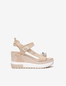 NeroGiardini Tamigi Wedges in Nude
