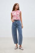 Suncoo Crochet Top in Rose image