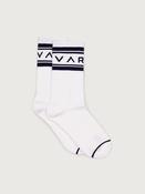 Varley Astley Active Socks in White/Blue Nights image
