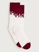 Varley Stellar Socks in Egret/Red Dahlia image
