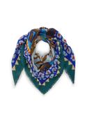 Codello Tiger Printed Scarf in Blue