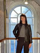 OakWood Darla Leather Jacket in Chocolate image