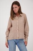 Monari Blouse with Herringbone Pattern in Brown Sugar image