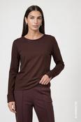 Monari Long Sleeve Shirt with Rhinestone Details in Black Coffee