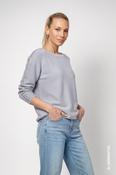 Monari Knitted Jumper with Decorative Accents in Light Grey image