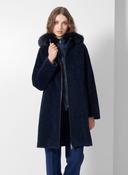Cinzia Rocca Alpaca Wool Parka in Black image