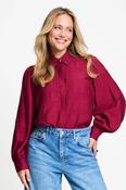 Pom Ivy Blouse in Burgundy Red image