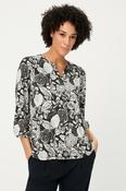 Olsen Shirt with All-Over Print in Black image