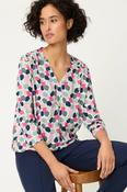 Olsen Shirt with All-Over Design in Fushsia image