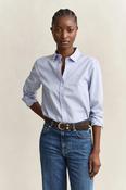Gant Striped Classic Poplin Shirt in Misty Lavender image