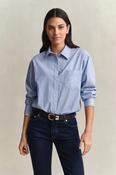 Gant Striped Classic Poplin Shirt in Misty Lavender image
